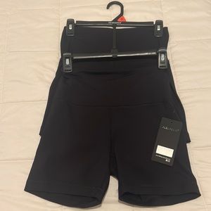 Two pairs of 90 degree by reflex biker shorts black never worn with tags